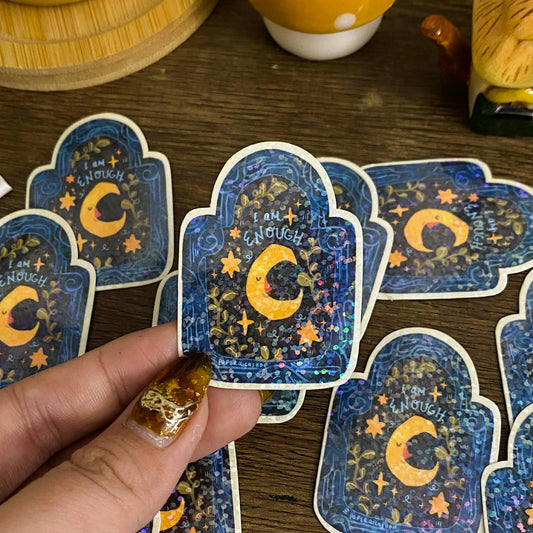 Moon Waterproof Vinyl Stickers VS056