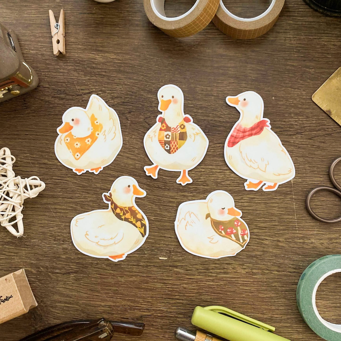 Cute Snuggly Ducks Sticker Pack SP012