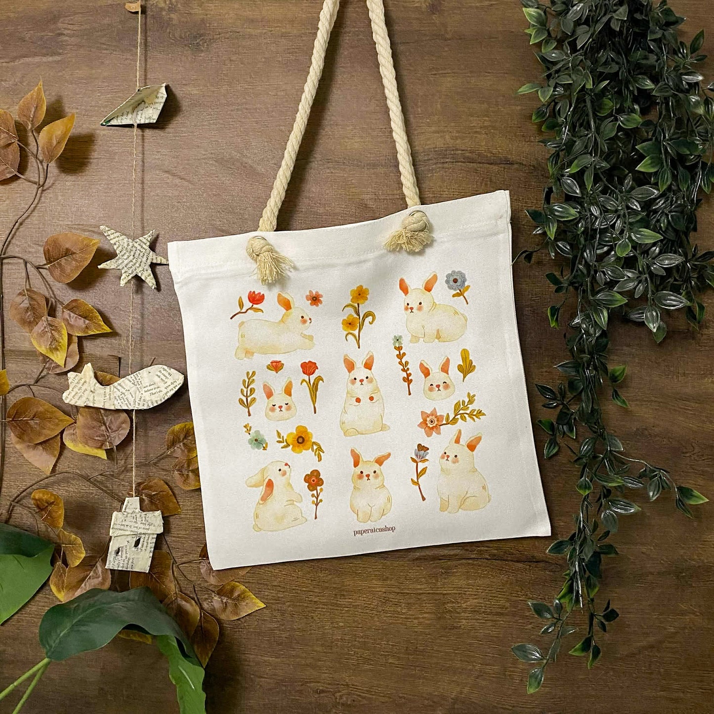 Spring Bunnies Cute Bunnies Deco Tote Bag DTA003