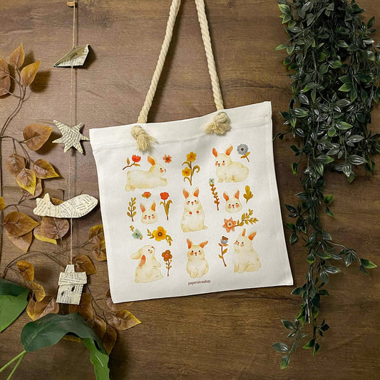 Spring Bunnies Cute Bunnies Deco Tote Bag DTA003