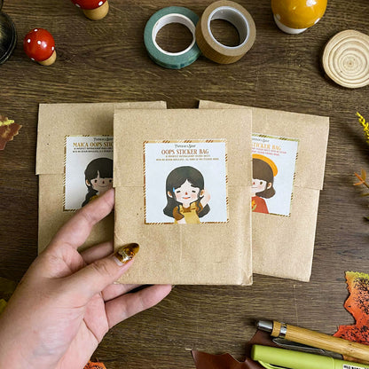 OOPSIE STICKER BAG, Oops Bags, Cute Stickers, Imperfect Stickers BD002