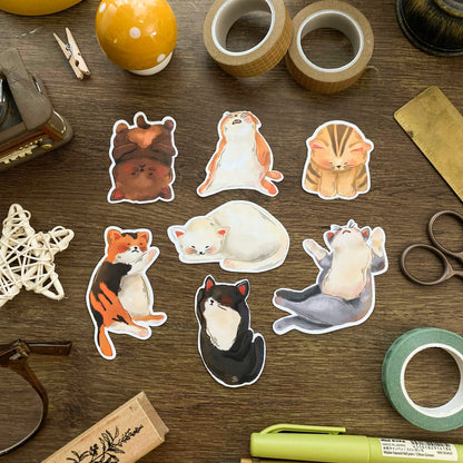 Lazy Cat Sticker Pack SP009
