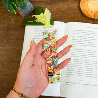 Flower Pots Acrylic Bookmark ARB002