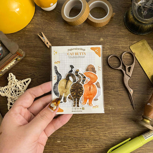 Cute Cats Butts Sticker Pack SP004