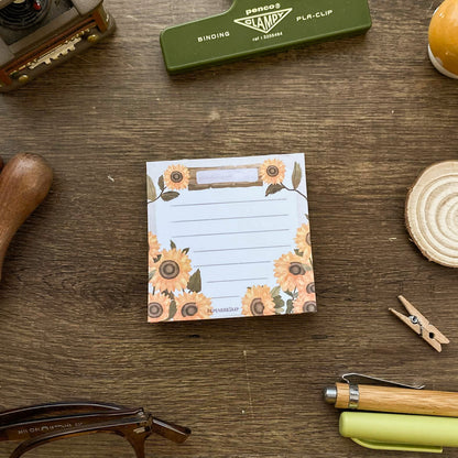 Cute Sunflower Notepad, 40 Leaves Notepad, Notes Memopad NP001