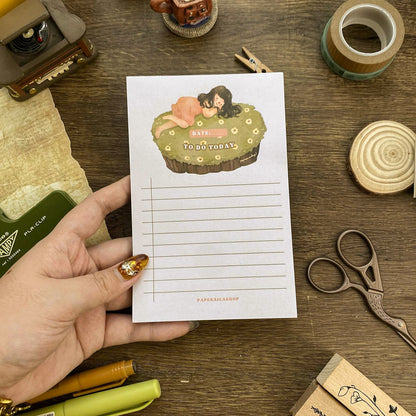 Daisy Bed 4 x 6 Memopad, Planner Pad PP003