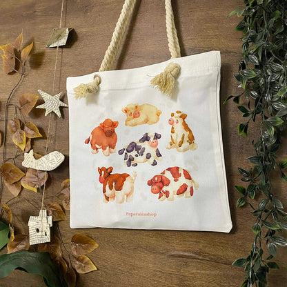Fluffy Cows Deco Tote Bag DTA012
