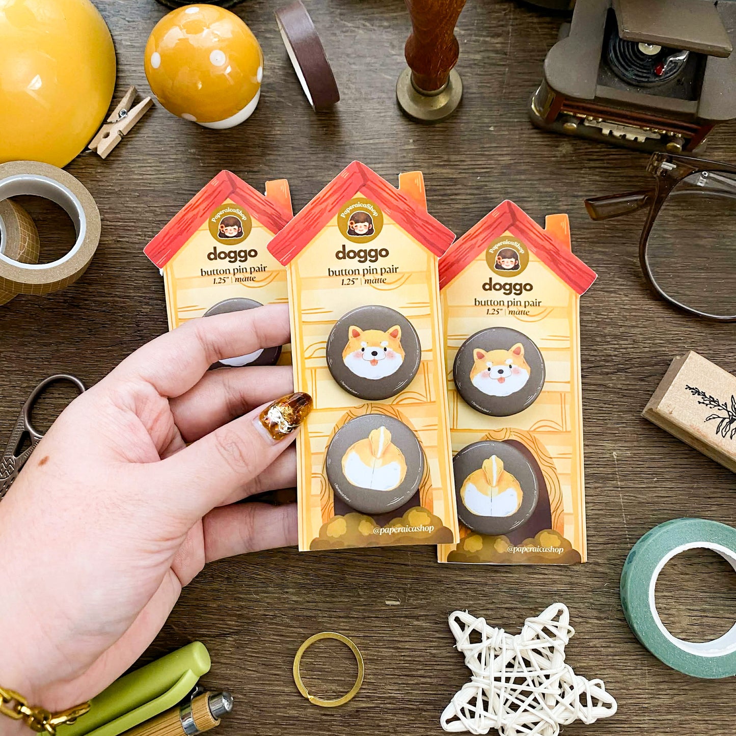 Doggo Button Pins Pair BP001