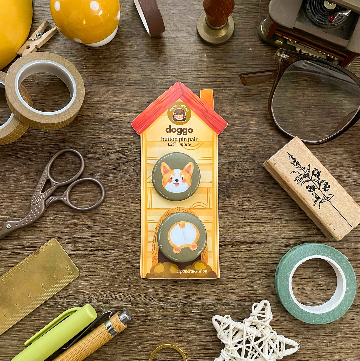 Doggo Button Pins Pair BP001