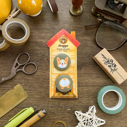 Doggo Button Pins Pair BP001