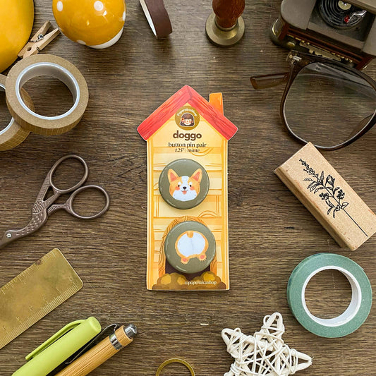 Doggo Button Pins Pair BP001
