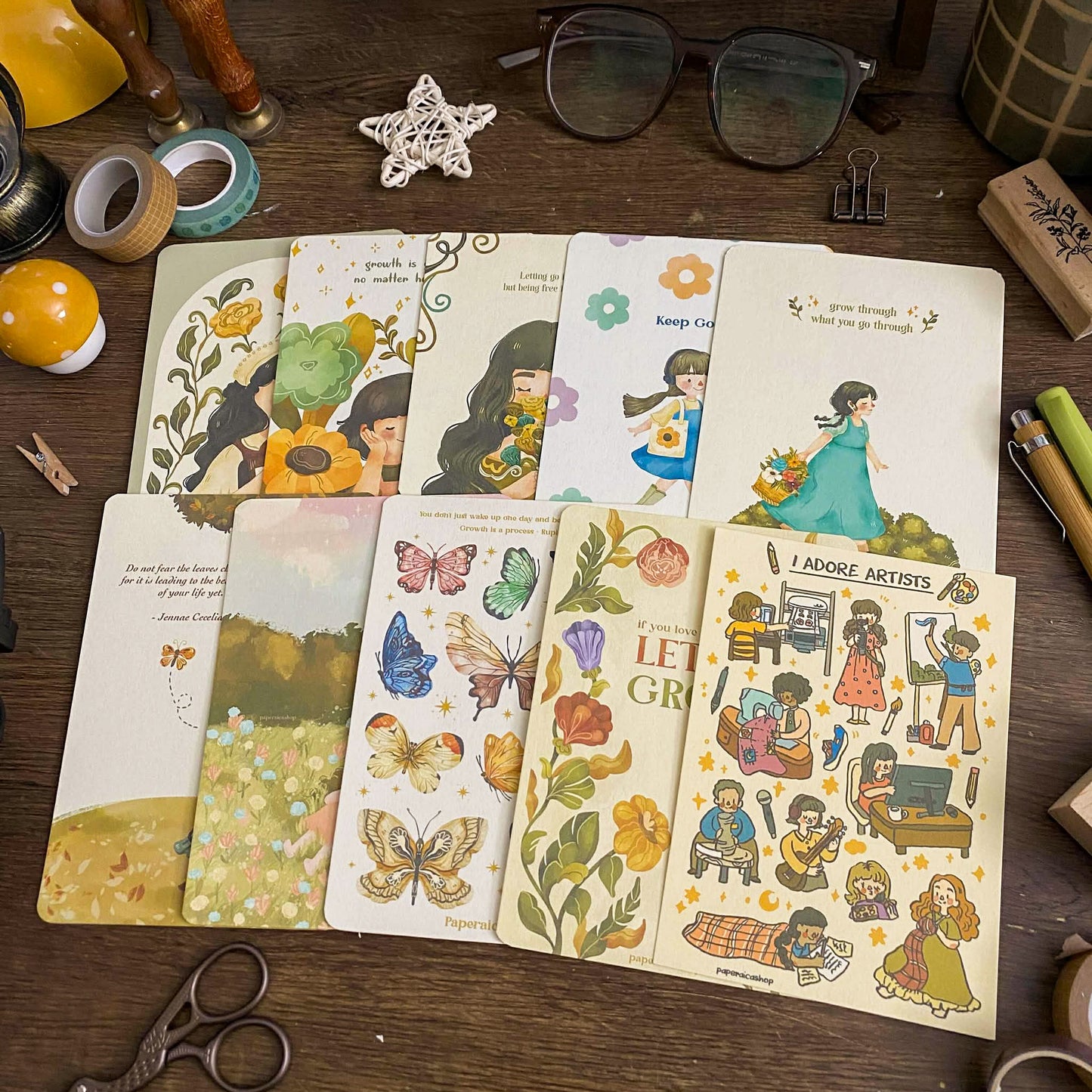 Go Through And Through Daily Aesthetic Postcards 4x6 Art print PC005