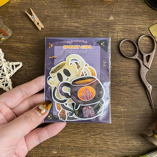 Spooky Cups Sticker Pack SP026