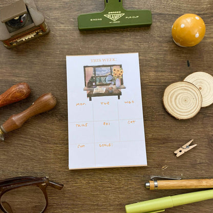 This Cozy Week 4 x 6 Memopad, Planner Pad PP002