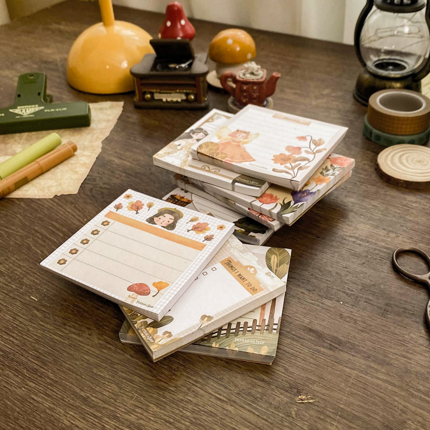 Spring Floral Notepad, 40 Leaves Notepad, Notes Memopad NP015