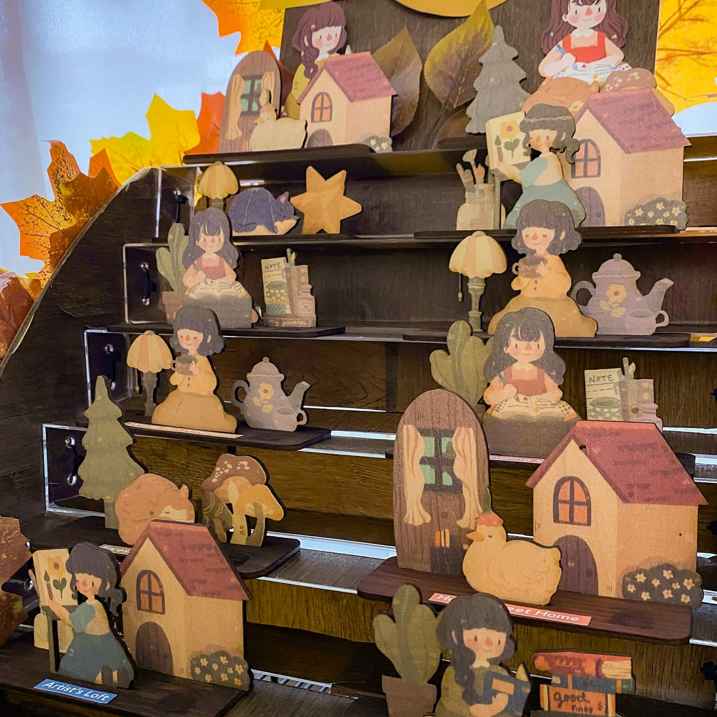 COZY HOMESTEAD SET  (MINI WOODEN STANDEE SET)