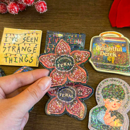 Emotionally Feral, Waterproof Vinyl Stickers, Vinyl Stickers | FVS051 | Paperaicashop