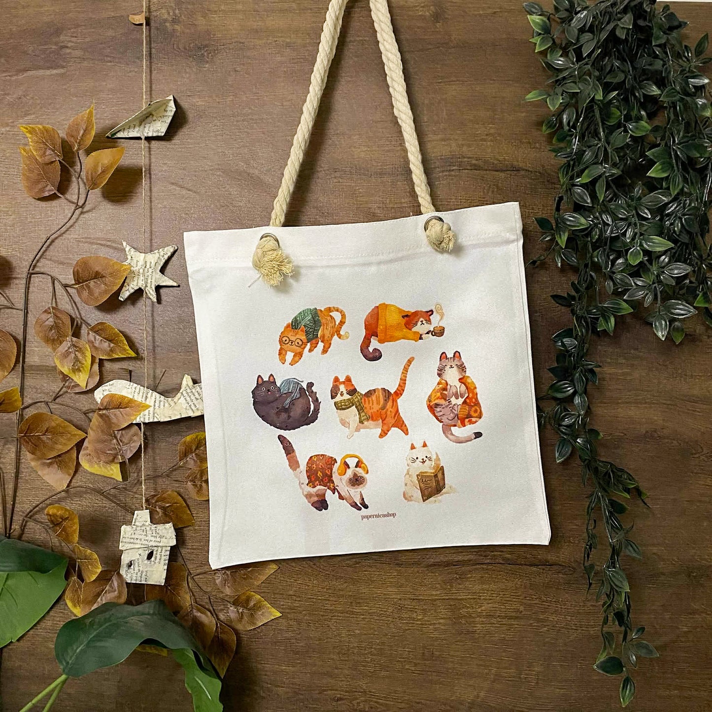 Cozy Cat Deco Tote Bag DTA009