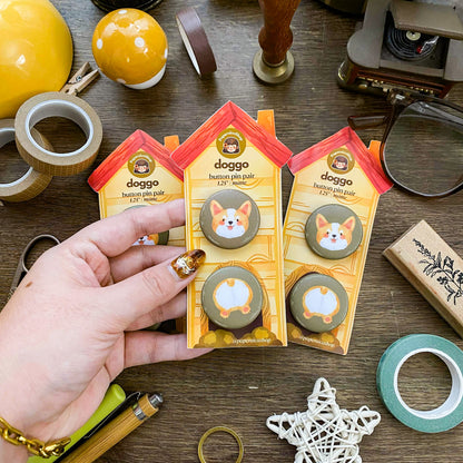 Doggo Button Pins Pair BP001