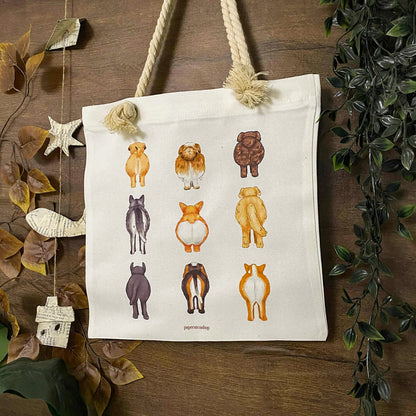 Dog Butts Deco Tote Bag DTA0036