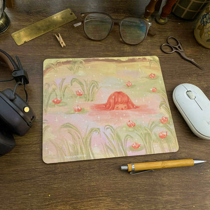 Lotus Pond Spring Girl Mousepad MP007