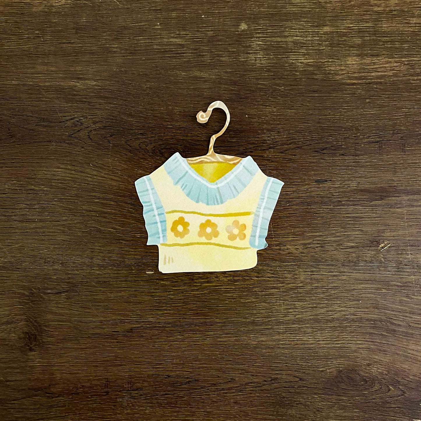 Spring Love Cozy Diecut Art Print, Aesthetic Art Prints, Spring Art Prints, Die-cuts