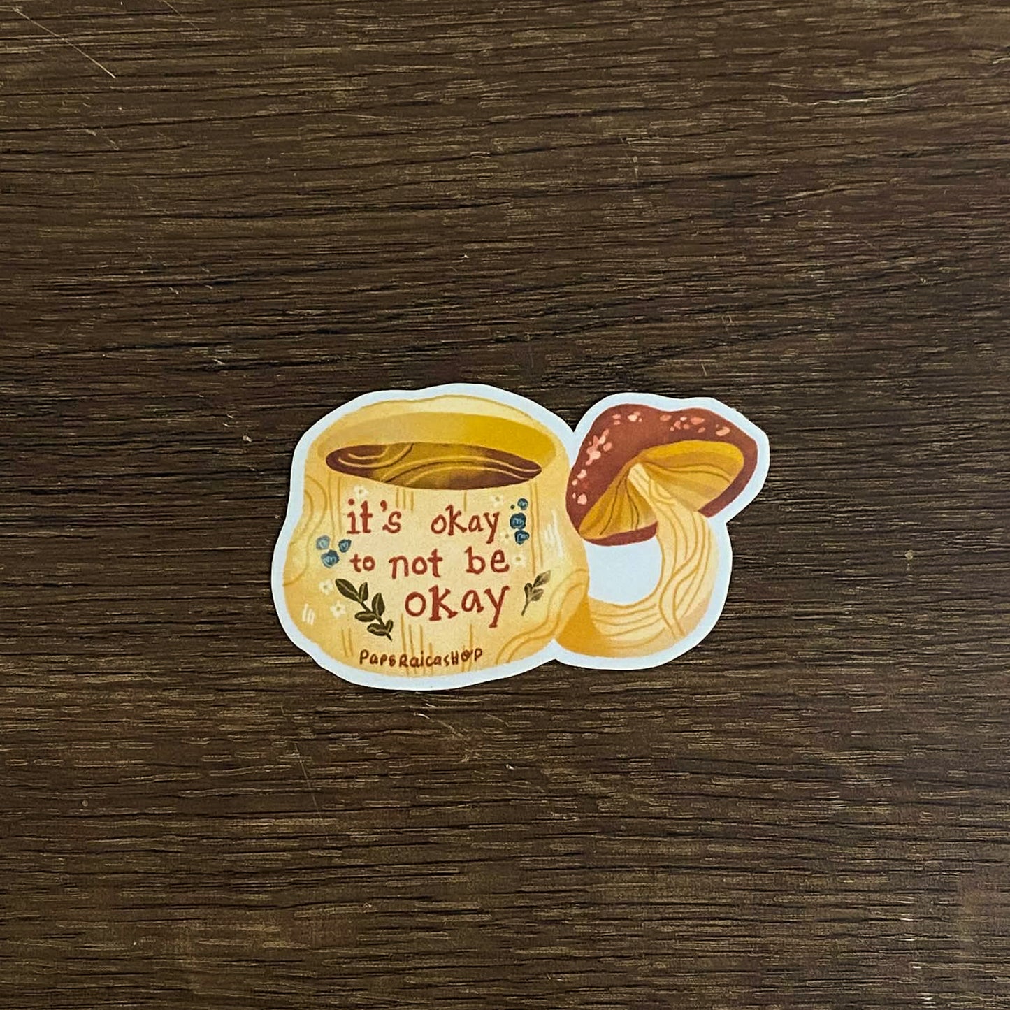 Mushroom Waterproof Vinyl Stickers VS055