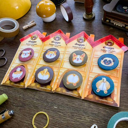 Doggo Button Pins Pair BP001