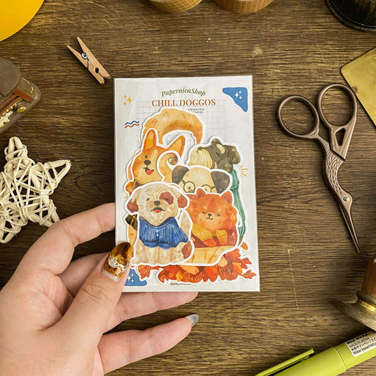 Chill Doggos Autumn Dogs Sticker Pack SP016