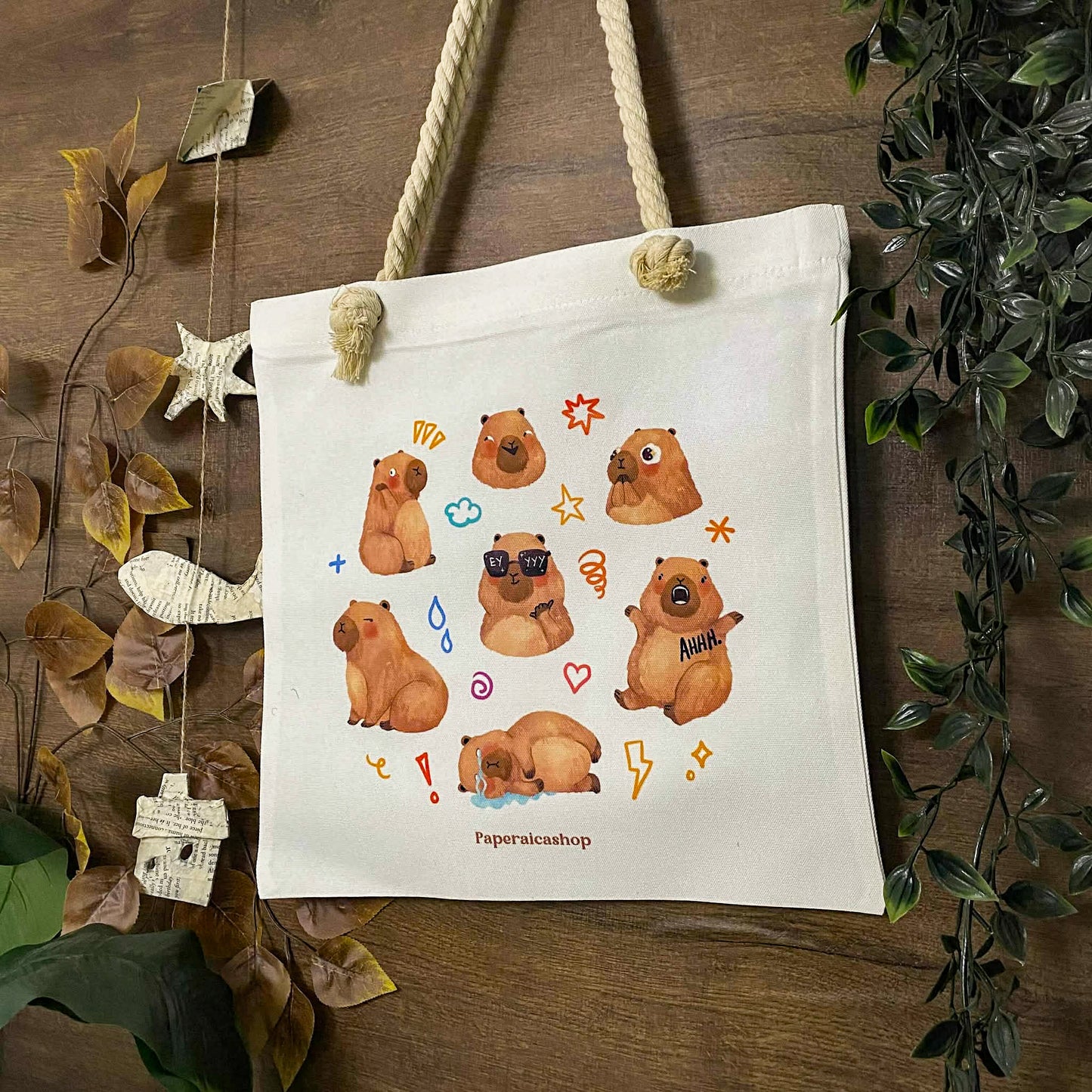 Moody Capybaras Deco Tote Bag DTA011