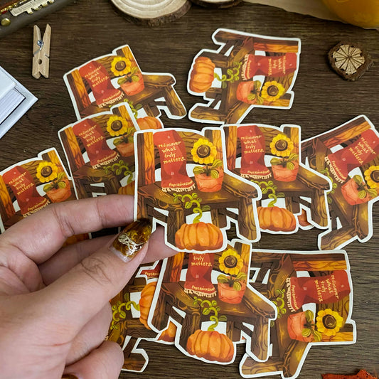 Autumn Chair Waterproof Vinyl Stickers VS060