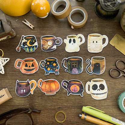 Spooky Cups Sticker Pack SP026