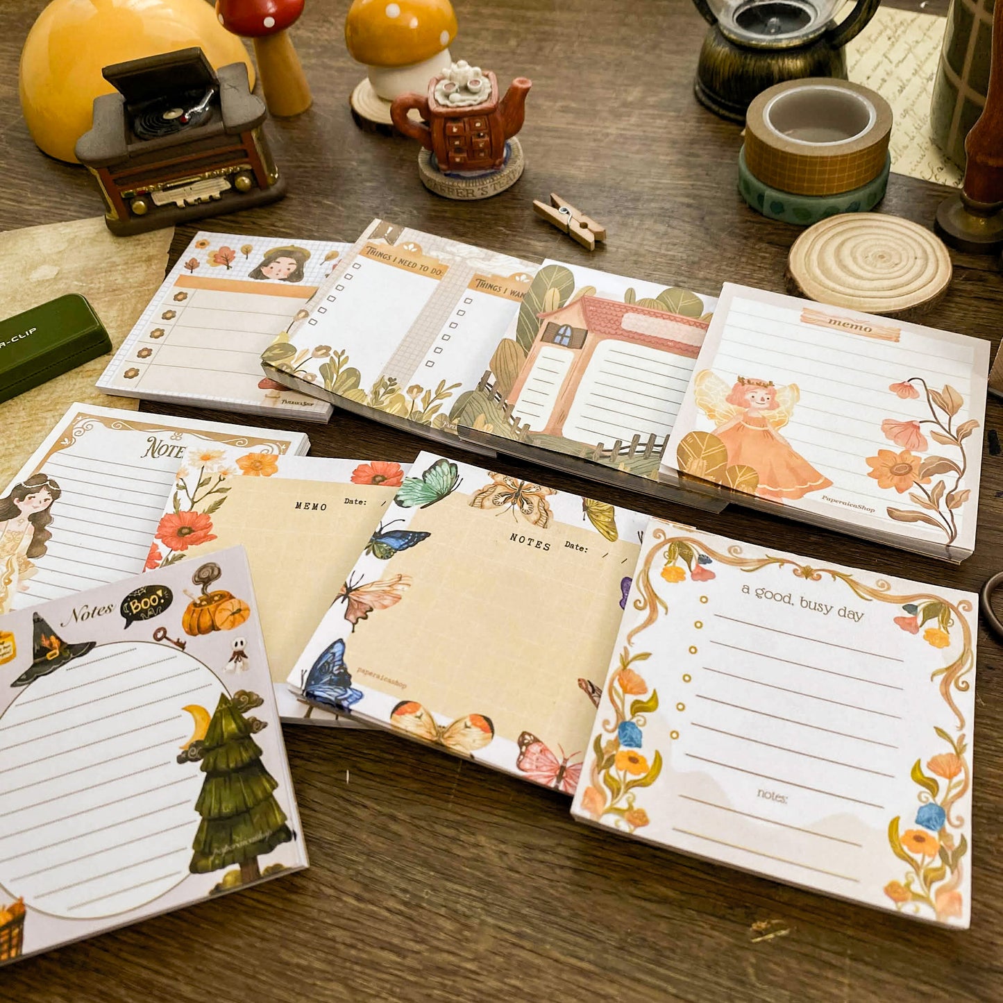 Vintage Notepad 40 Leaves Notepad, Notes Memopad NP005