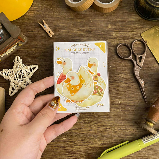 Cute Snuggly Ducks Sticker Pack SP012