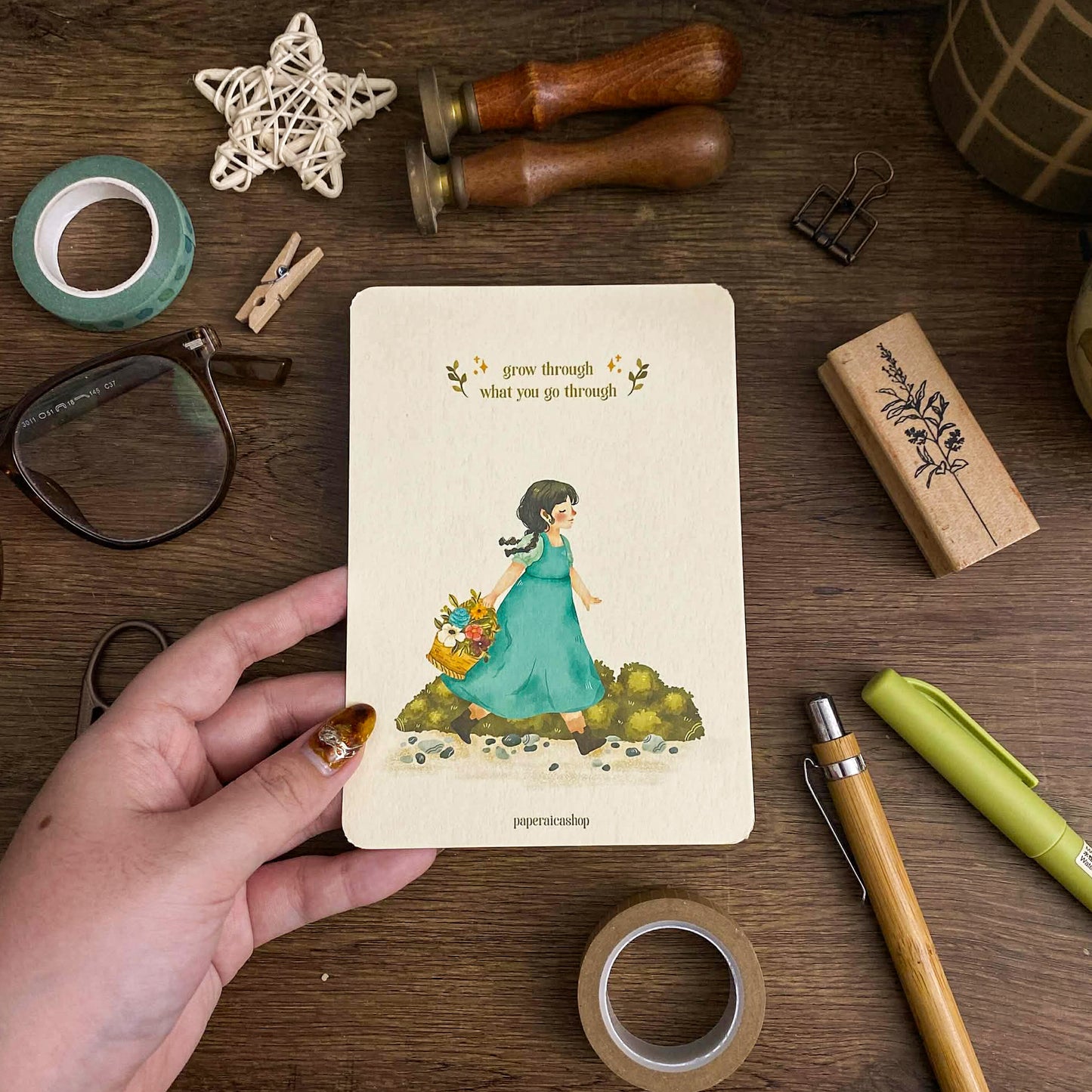 Go Through And Through Daily Aesthetic Postcards 4x6 Art print PC005