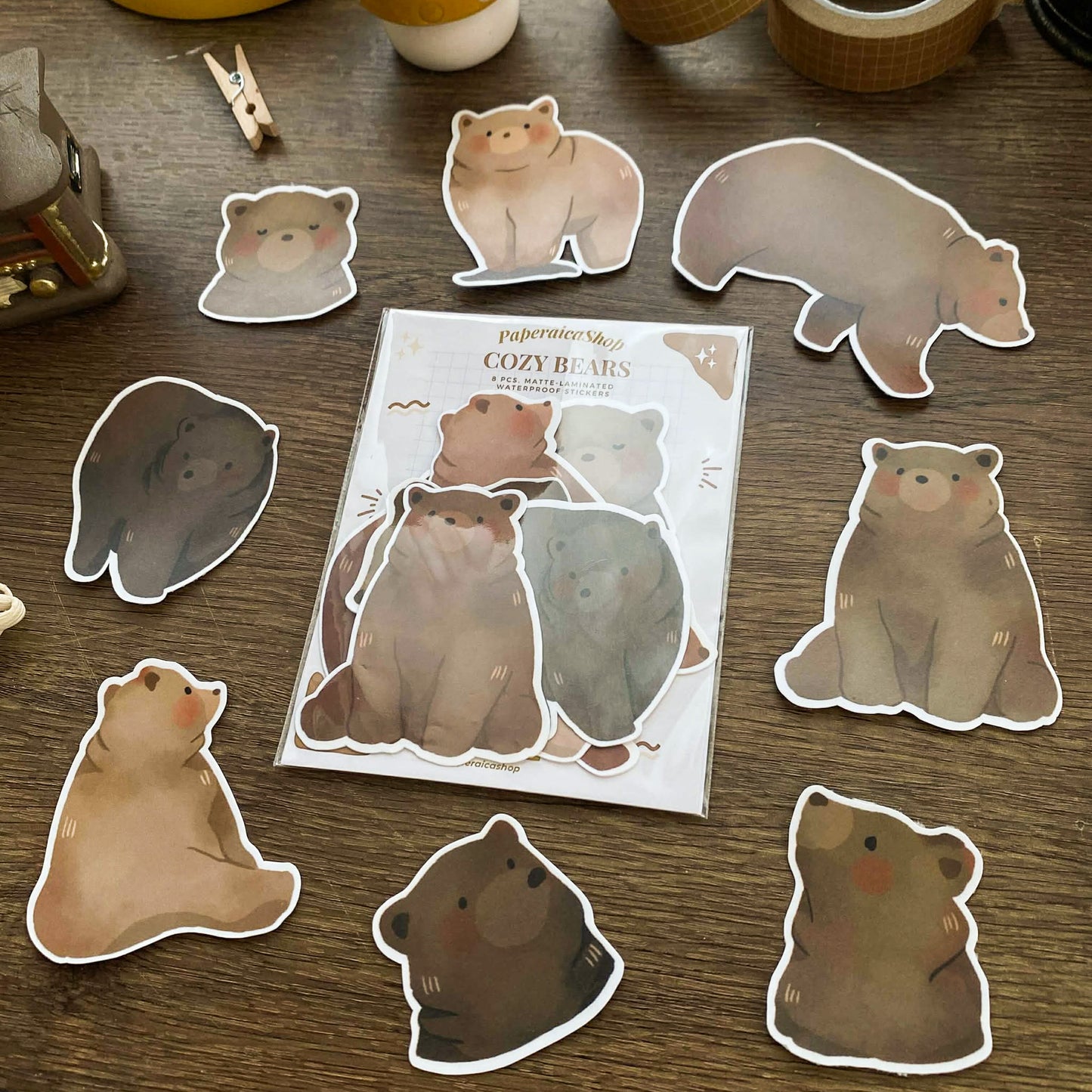 Cozy Bears Sticker Pack SP013