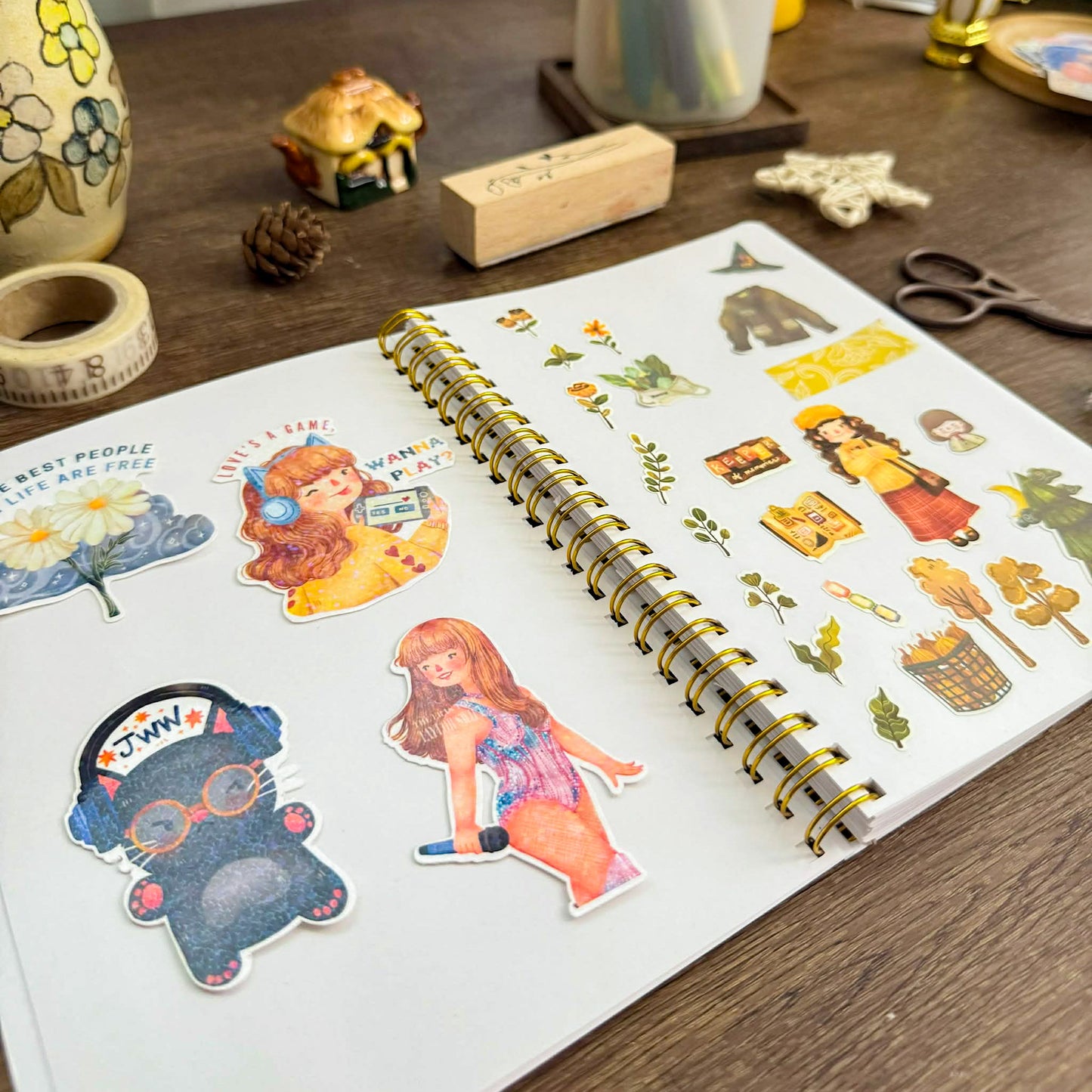 SB007 Little Storage Book, Reusable Book, Sticker Release Paper Book | Paperaicashop