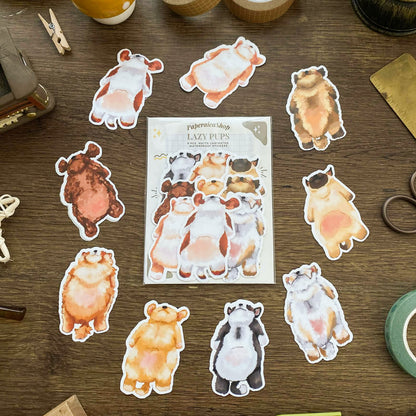 Lazy Pups Sticker Pack SP007