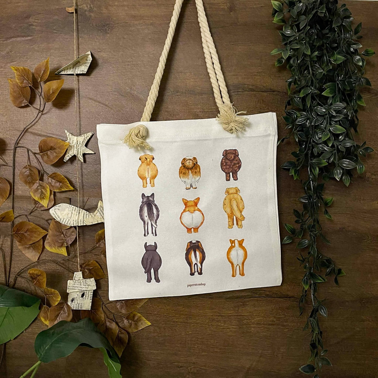 Dog Butts Deco Tote Bag DTA0036