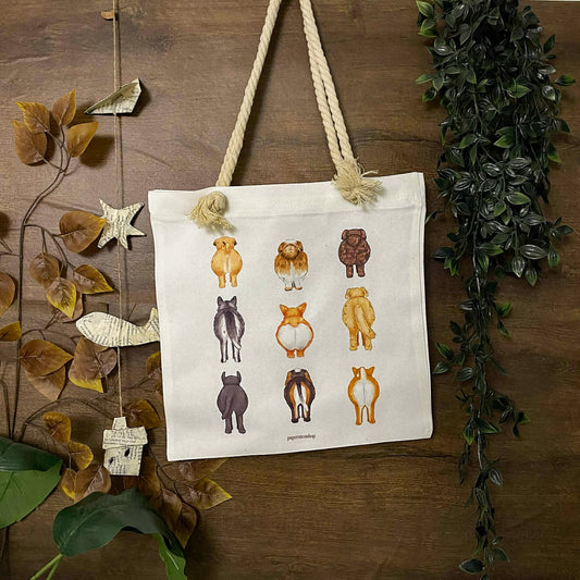 Dog Butts Deco Tote Bag DTA0036
