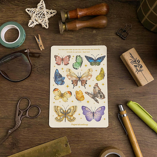 Elegant Butterfly Daily Aesthetic Postcards 4x6 Art print PC004