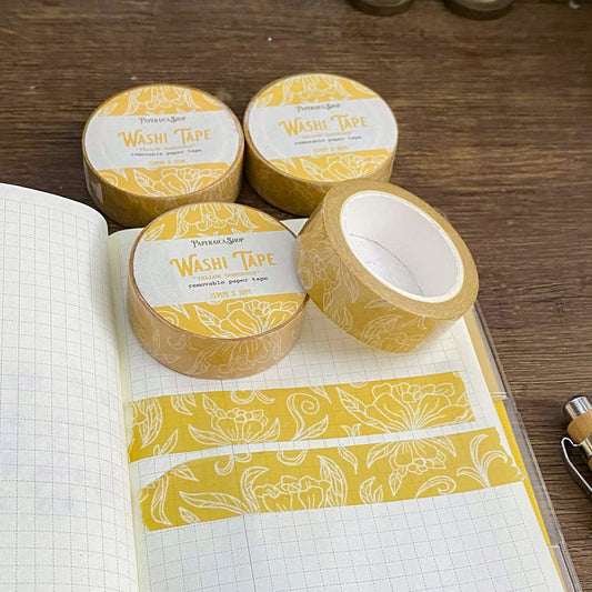 Yellow Gorgeous Washi Tape WT007