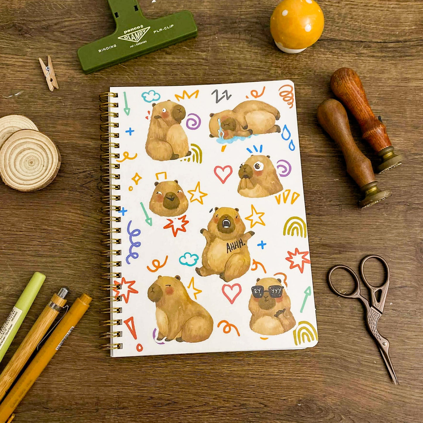 Moody Capybaras A5 Notebook NBS008