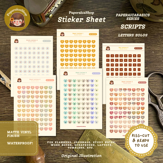 BSLT, Shape Stickers, Functional Stickers, Small Stickers | BSSLT | PaperaicaShop