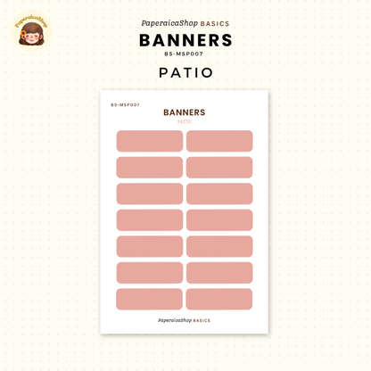 BS-MSP007 Banners Stickers, Shape Sticker, Functional Stickers | Paperaicashop