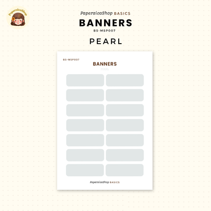 BS-MSP007 Banners Stickers, Shape Sticker, Functional Stickers | Paperaicashop