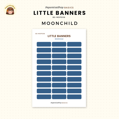 BS-MSP008 Small Banner Stickers, Shape Sticker, Functional Stickers | Paperaicashop