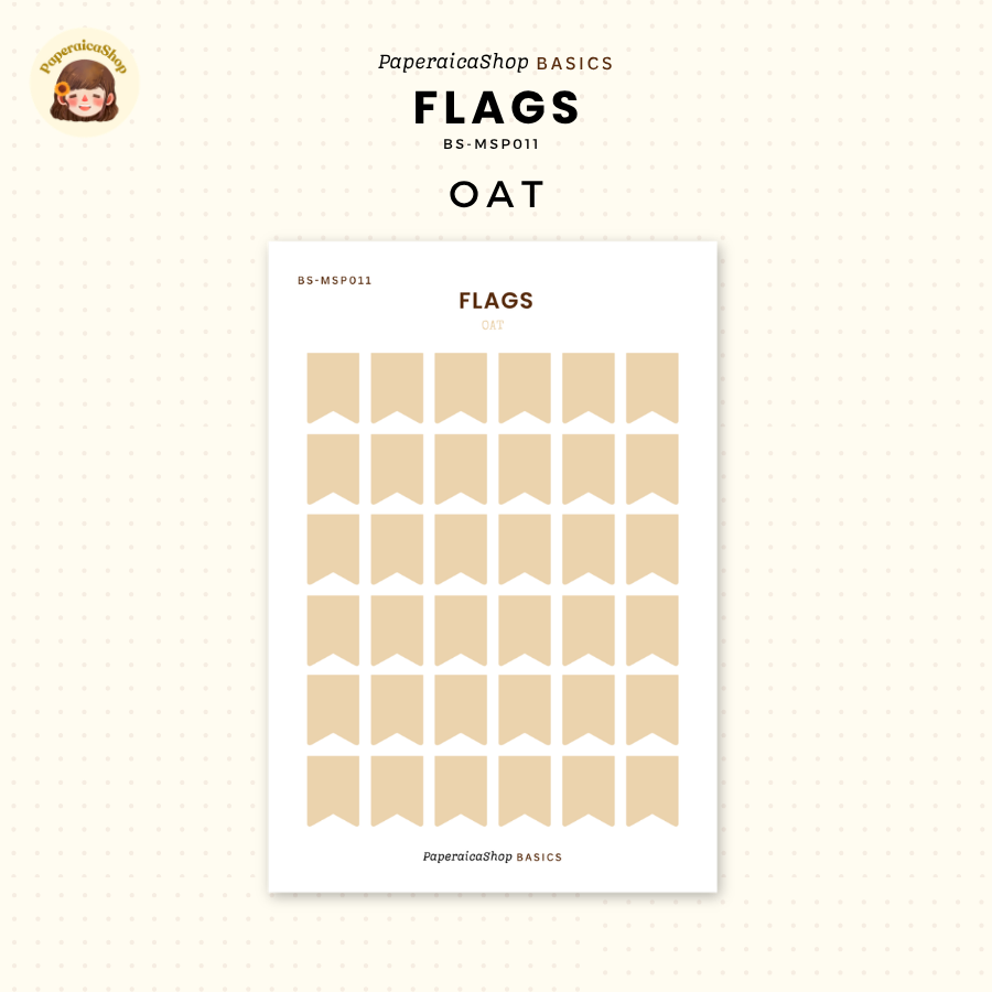 BS-MSP011 Flags Stickers, Shape Sticker, Functional Stickers | Paperaicashop