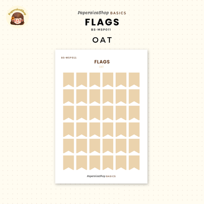 BS-MSP011 Flags Stickers, Shape Sticker, Functional Stickers | Paperaicashop