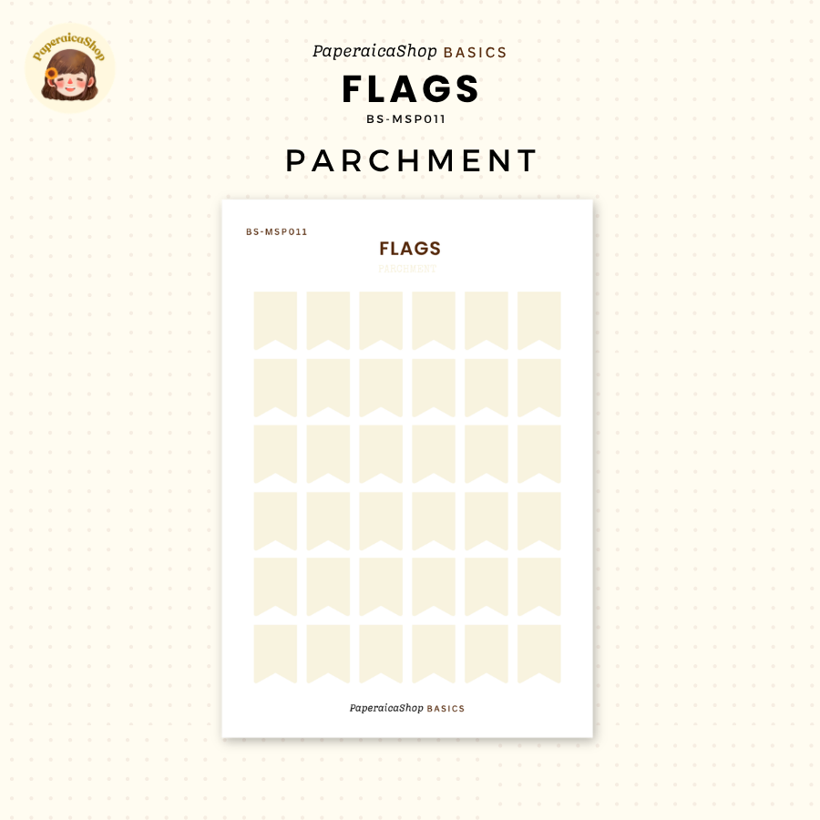 BS-MSP011 Flags Stickers, Shape Sticker, Functional Stickers | Paperaicashop